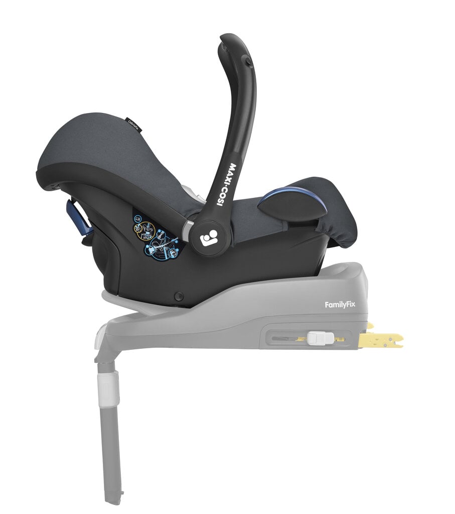 Maxi Cosi automobilinė kėdutė CabrioFix, 0-13 kg, Essential graphite kaina ir informacija | Autokėdutės | pigu.lt