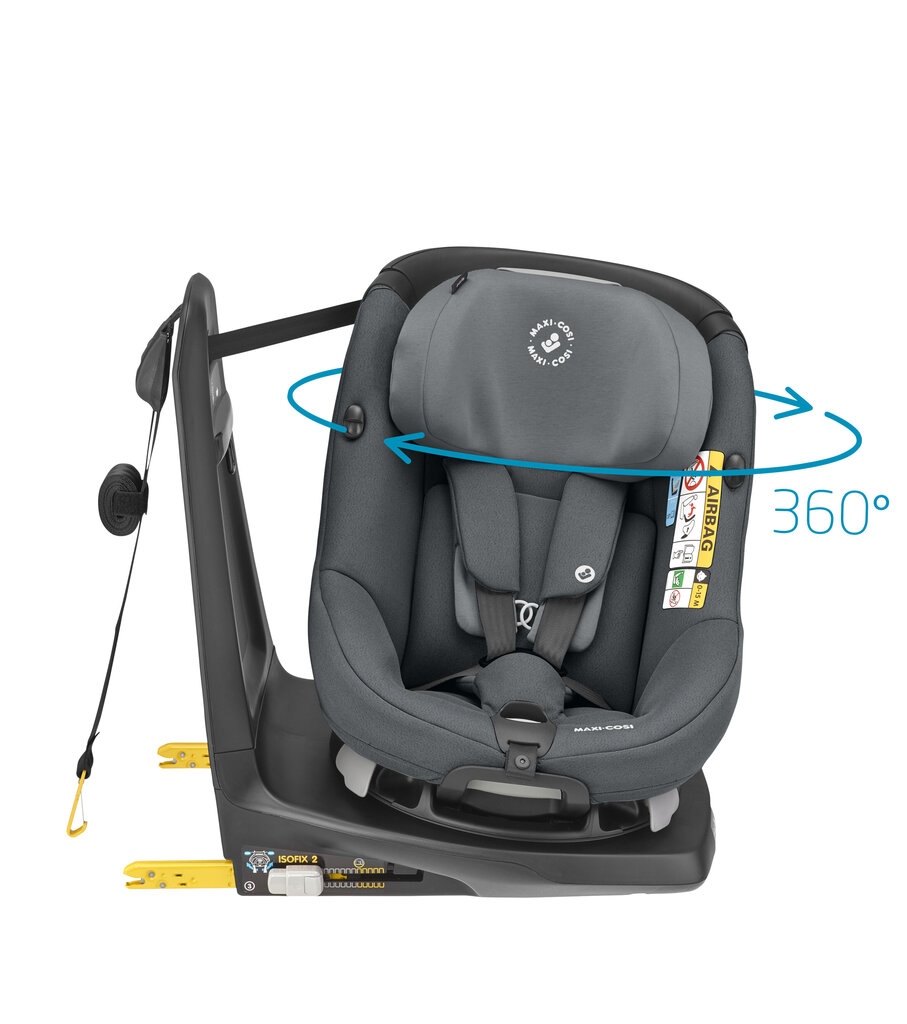 Maxi Cosi automobilinė kėdutė AxissFix i-Size, 9-18 kg, Authentic graphite kaina ir informacija | Autokėdutės | pigu.lt