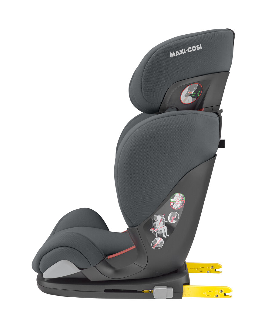 Maxi Cosi automobilinė kėdutė RodiFix AirProtect, 15-36 kg, Authentic graphite kaina ir informacija | Autokėdutės | pigu.lt