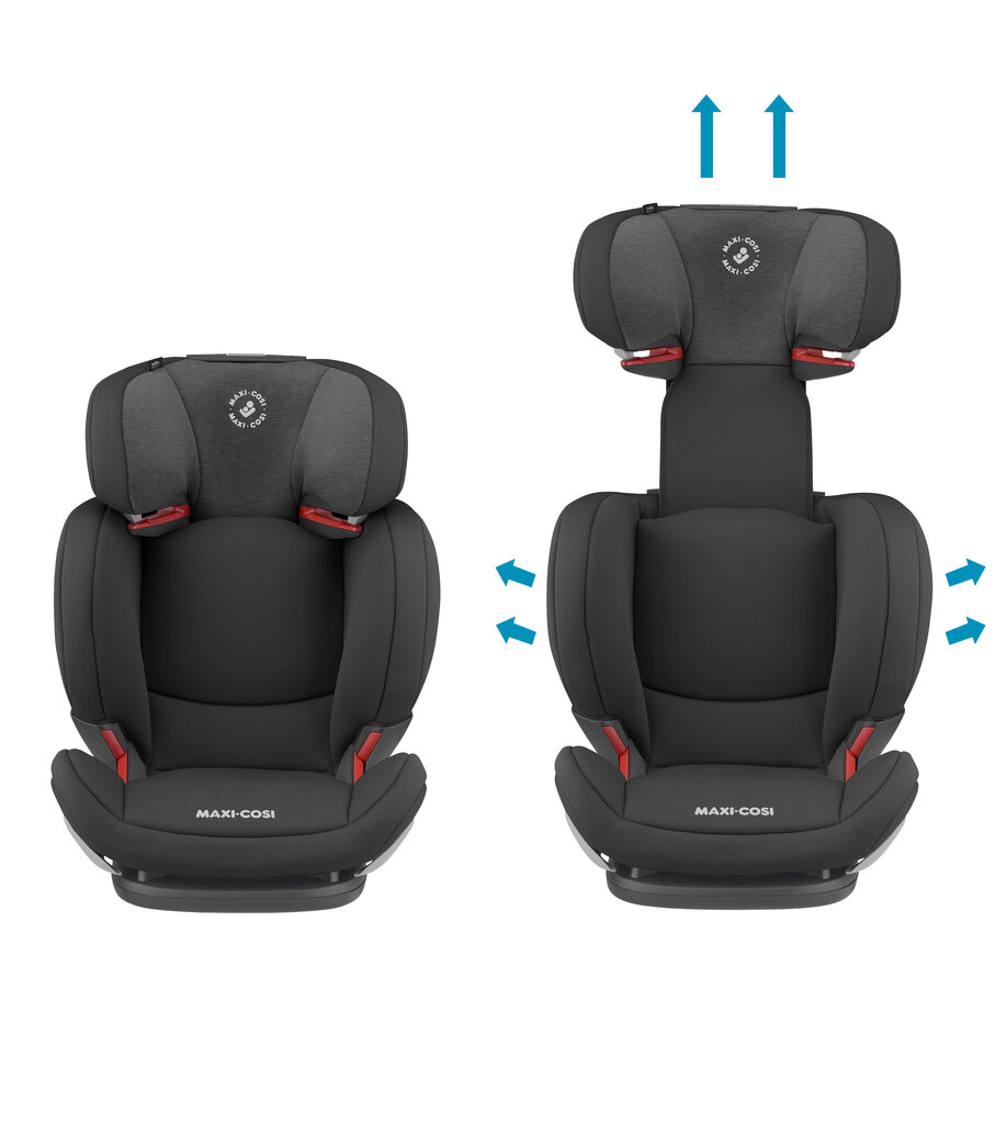 Maxi Cosi automobilinė kėdutė RodiFix AirProtect, 15-36 kg, Authentic black kaina ir informacija | Autokėdutės | pigu.lt