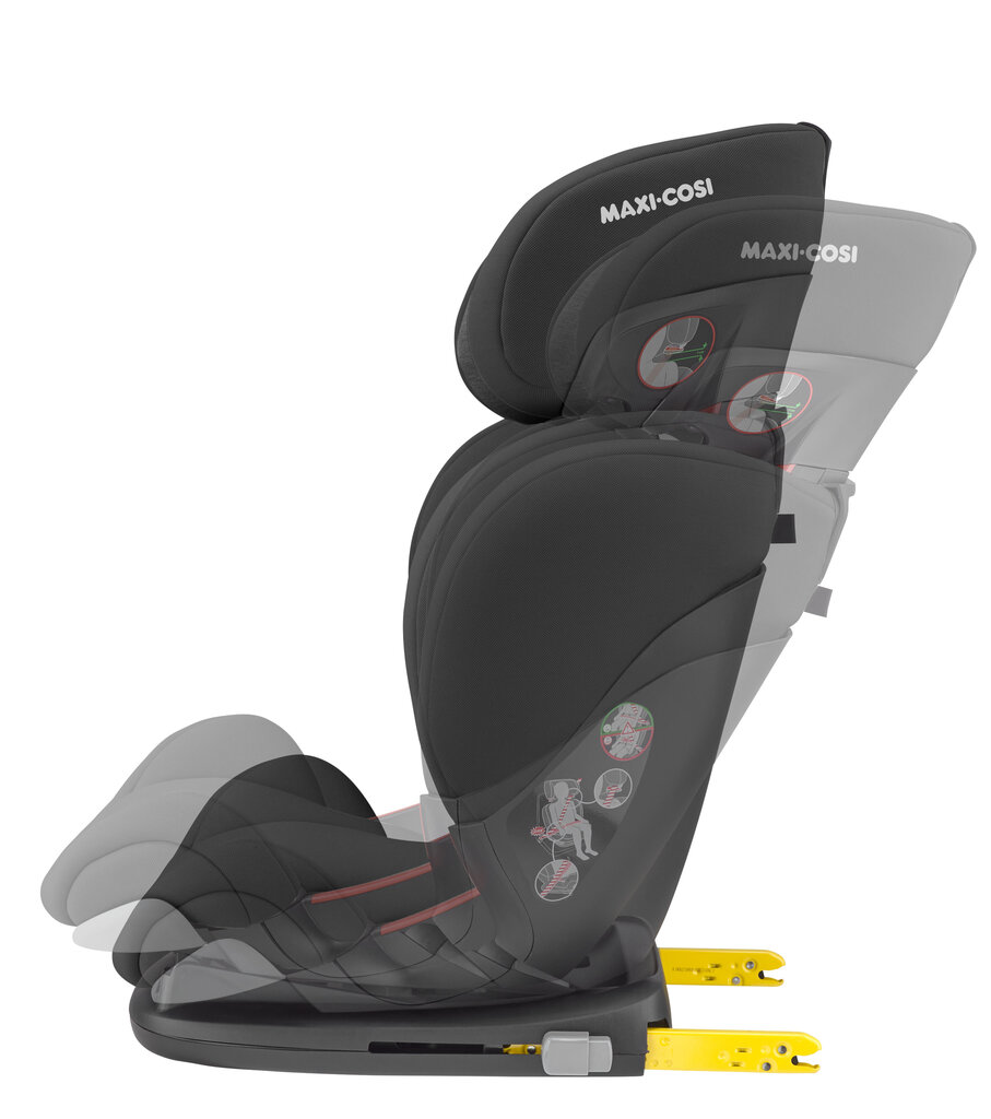 Maxi Cosi automobilinė kėdutė RodiFix AirProtect, 15-36 kg, Authentic black kaina ir informacija | Autokėdutės | pigu.lt