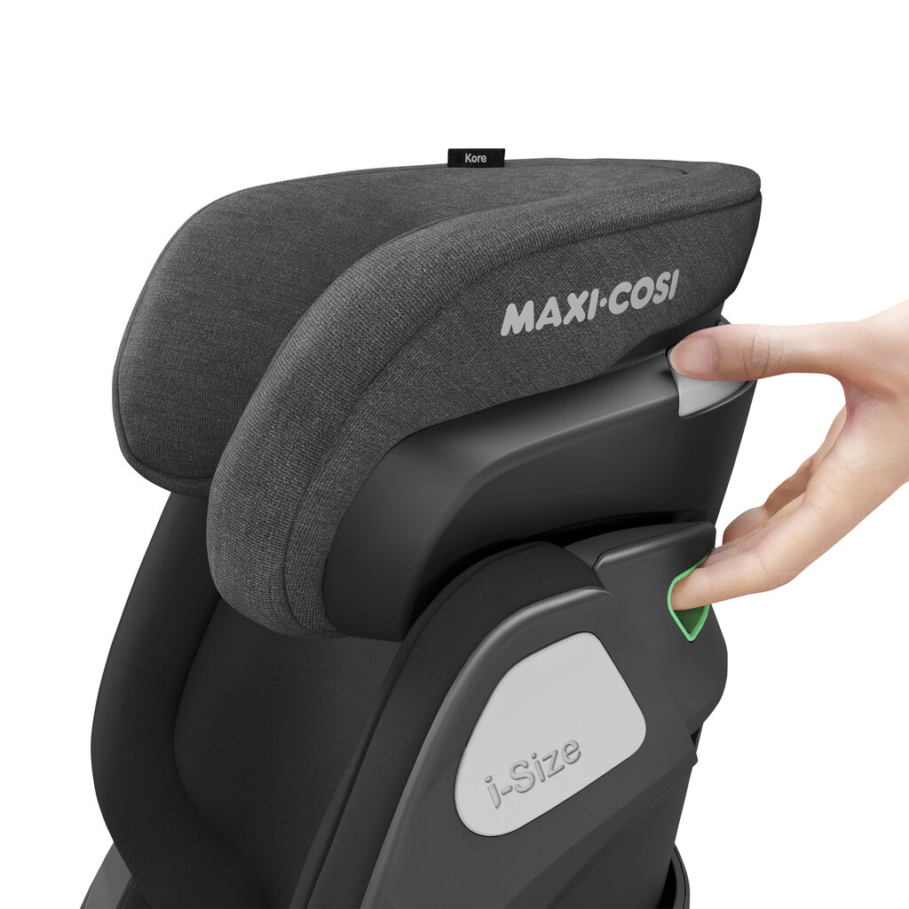 Maxi Cosi automobilinė kėdutė Kore i-Size, Authentic black kaina ir informacija | Autokėdutės | pigu.lt