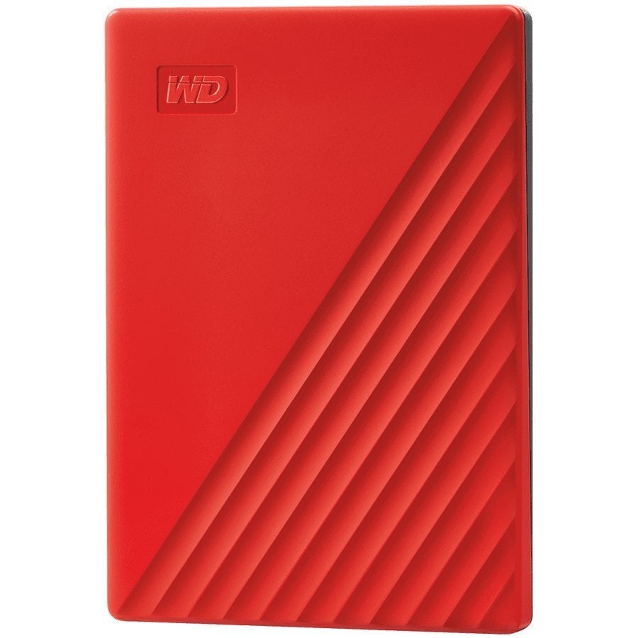 WD My Passport, 2.5" 2 TB, raudona цена и информация | Išoriniai kietieji diskai (SSD, HDD) | pigu.lt