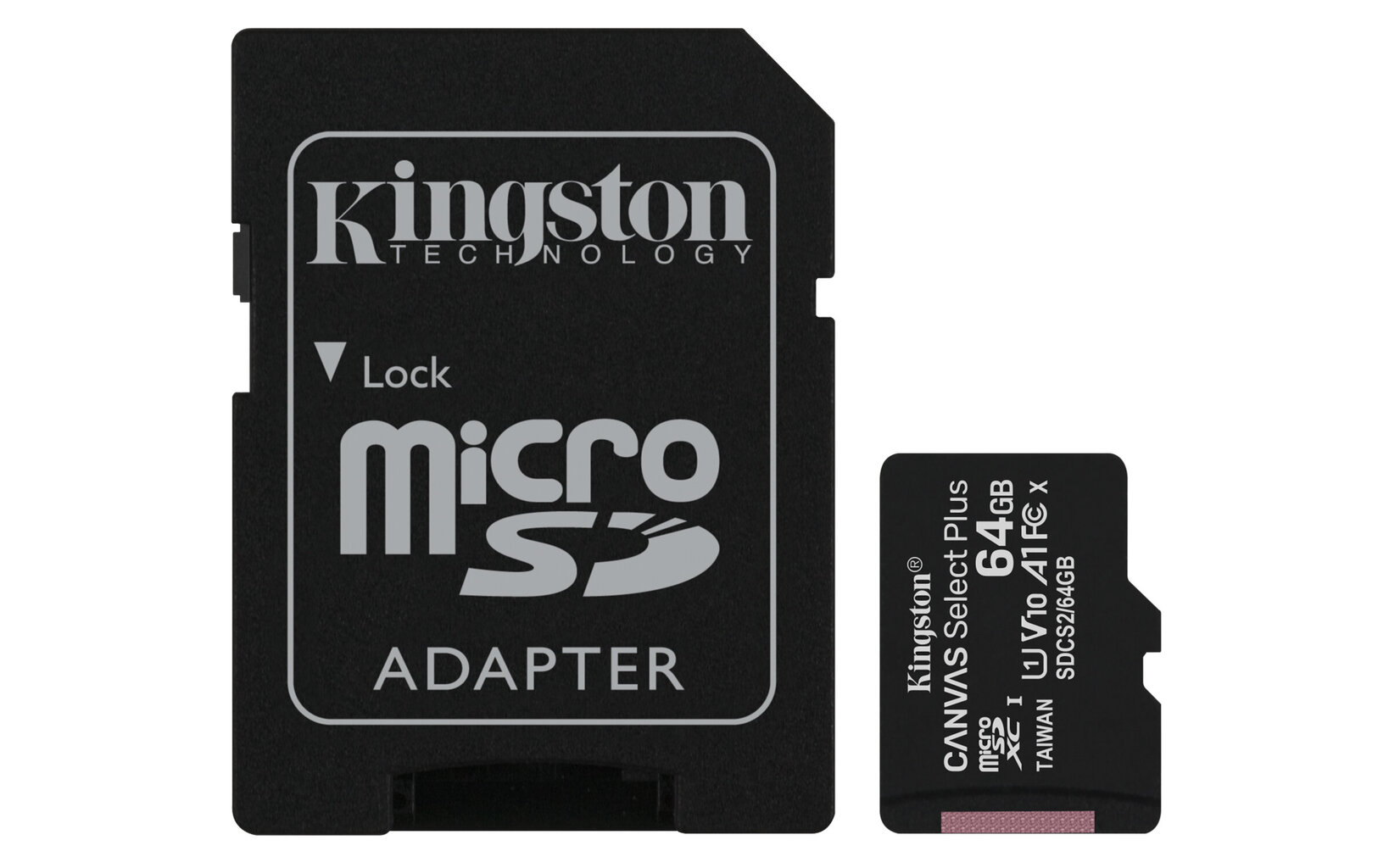 Kingston microSDXC 64GB (+SD adapteris) цена и информация | Atminties kortelės telefonams | pigu.lt