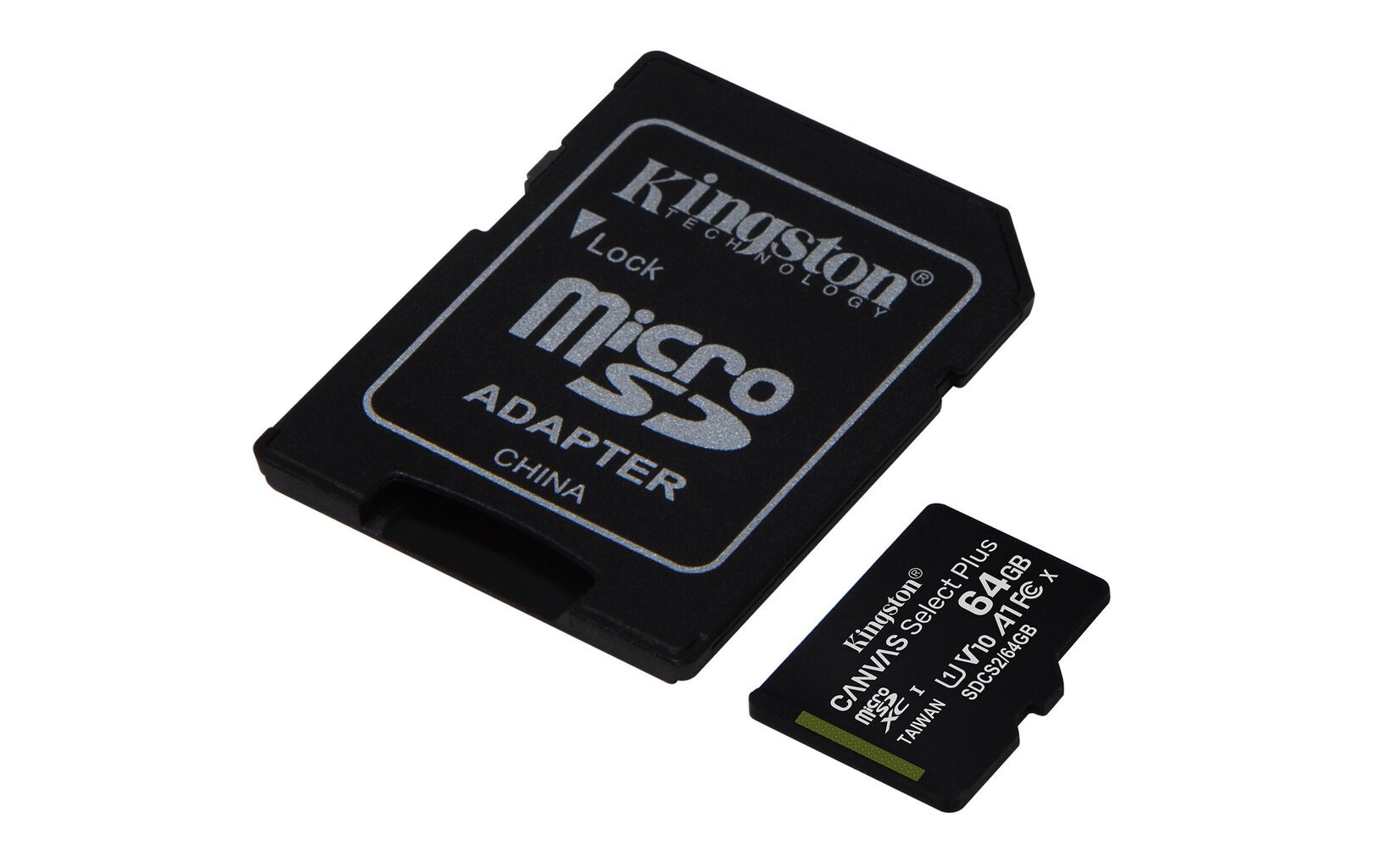 Kingston microSDXC 64GB (+SD adapteris) цена и информация | Atminties kortelės telefonams | pigu.lt