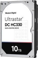 Drive server HDD Western Digital Ultrastar DC HC330 WUS721010ALE6L4 (10 TB; 3.5 Inch; SATA III) kaina ir informacija | Vidiniai kietieji diskai (HDD, SSD, Hybrid) | pigu.lt