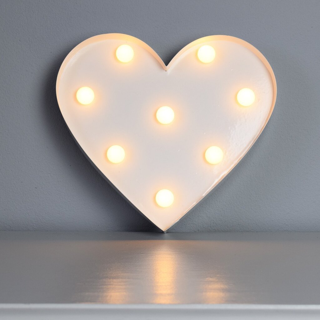Eko-Light LED šviestuvas Širdis цена и информация | Staliniai šviestuvai | pigu.lt