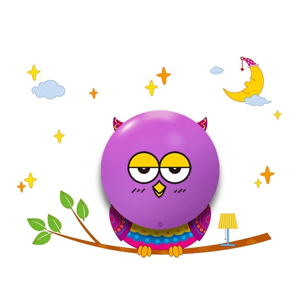 Milagro vaikiškas sieninis šviestuvas Owl kaina ir informacija | Vaikiški šviestuvai | pigu.lt