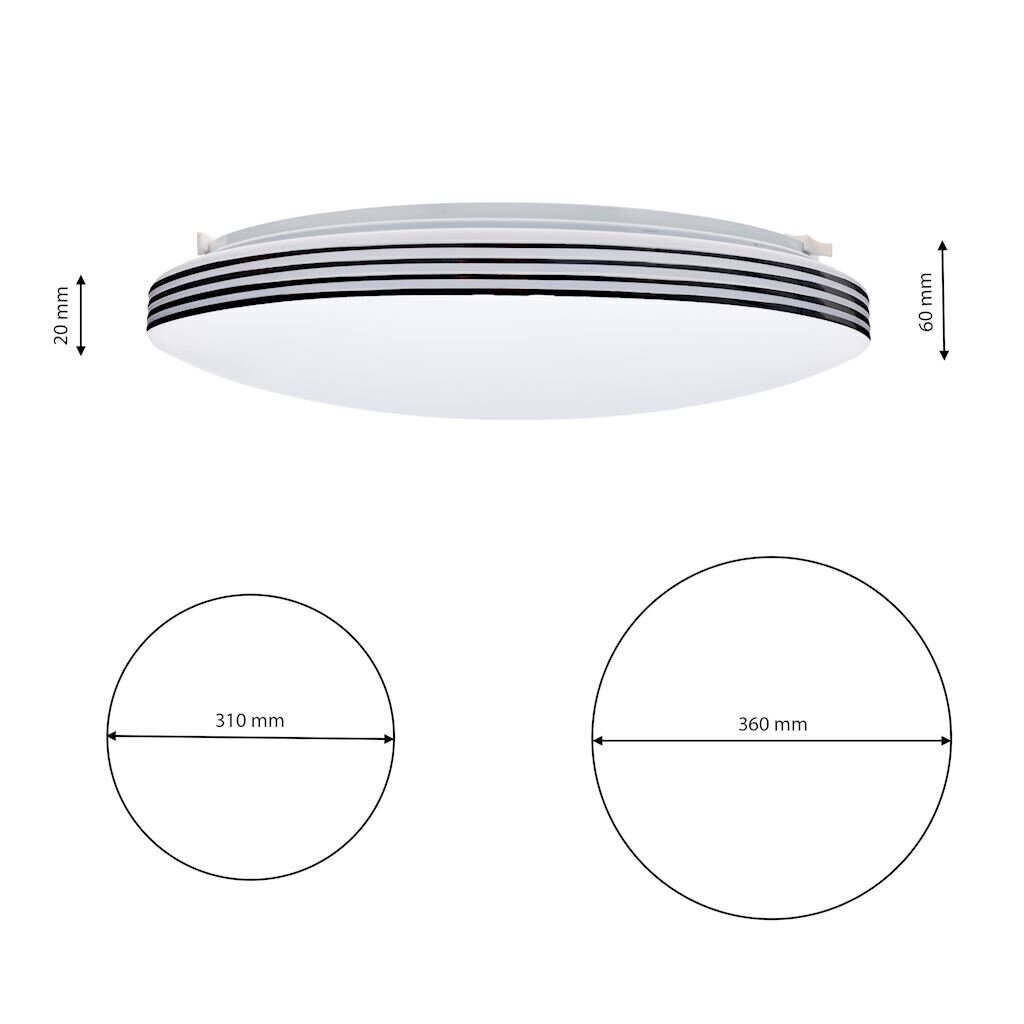 Milagro lubinis šviestuvas Siena LED kaina ir informacija | Lubiniai šviestuvai | pigu.lt