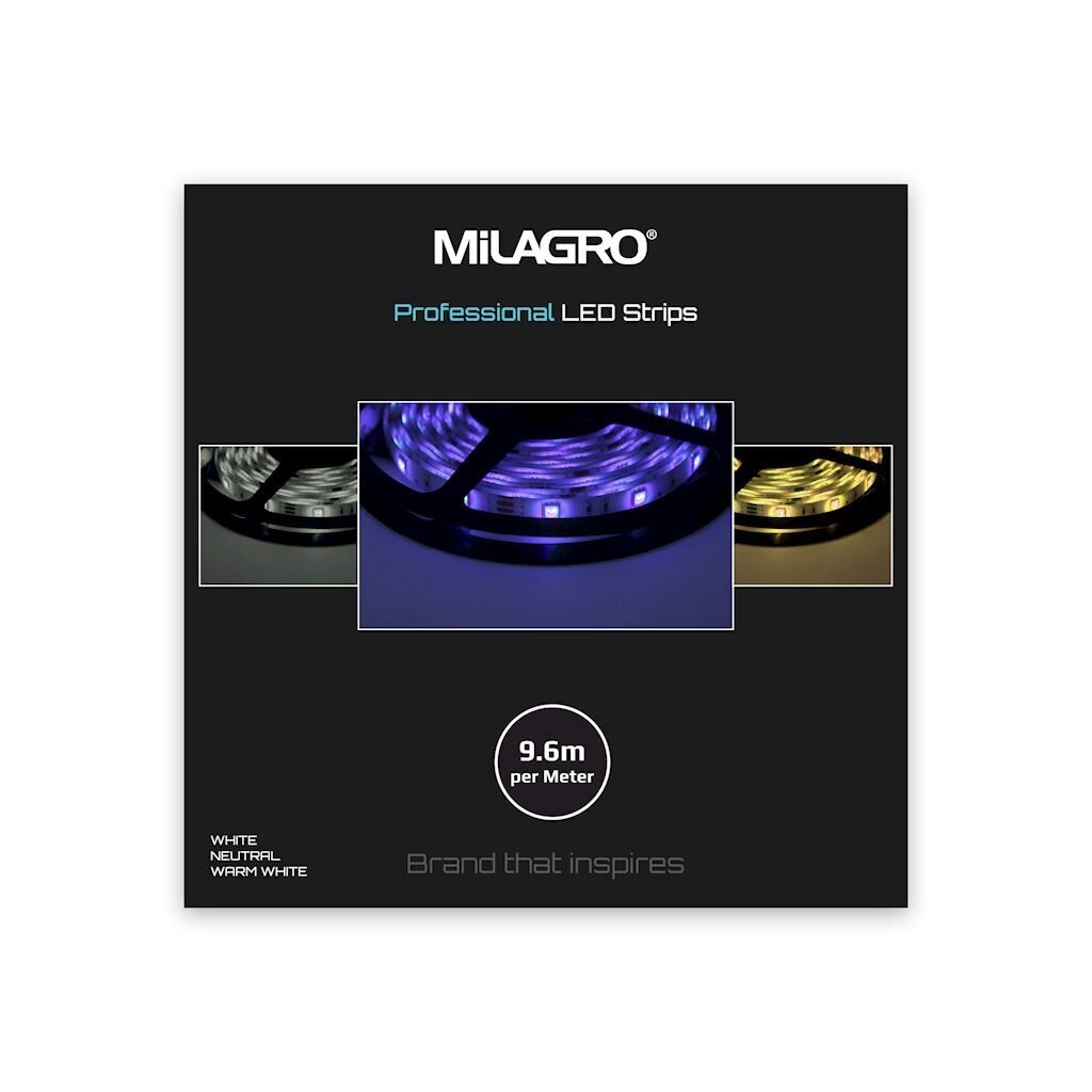 Milagro LED juosta Pro 120, 48W, 6000K, 5 m kaina ir informacija | LED juostos | pigu.lt