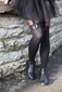 Juodos spalvos moteriškos pėdkelnės su kaspinėliu Aljona. kaina ir informacija | Pėdkelnės | pigu.lt