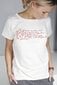 Moteriški marškinėliai MUUSIKA, balti kaina ir informacija | Marškinėliai moterims | pigu.lt