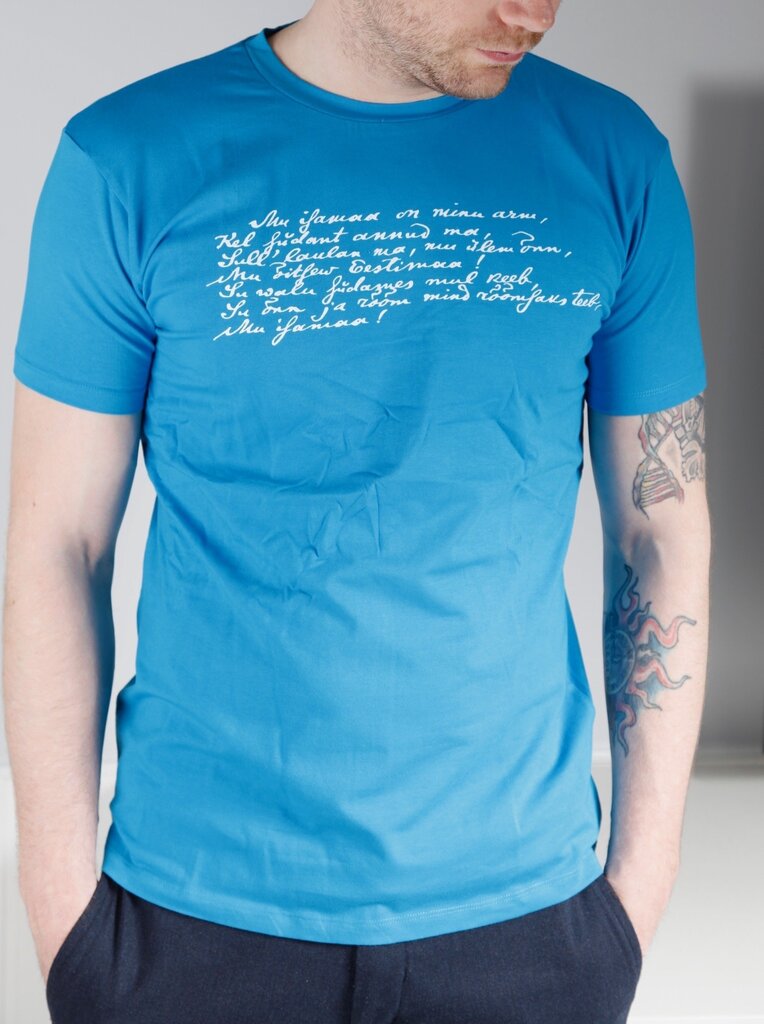 Vyriški melynos spalvos MINU ARM marškinėliai (mano meilė) kaina ir informacija | Vyriški marškinėliai | pigu.lt
