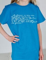 Детская футболка Minu Arm (моя любовь), цвет: синий цена и информация | Футболка для девочек | pigu.lt