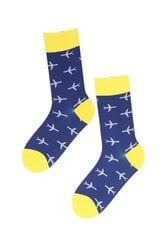 Хлопковые носки «FLIGHT» для мужчин и женщин, цвет: синий цена и информация | Мужские носки | pigu.lt
