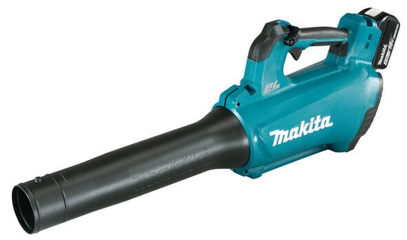 Lapų pūstuvas Makita DUB184RT,18 V, 1x5,0 Ah kaina ir informacija | Lapų siurbliai, šakų smulkintuvai, trinkelių valytuvai | pigu.lt