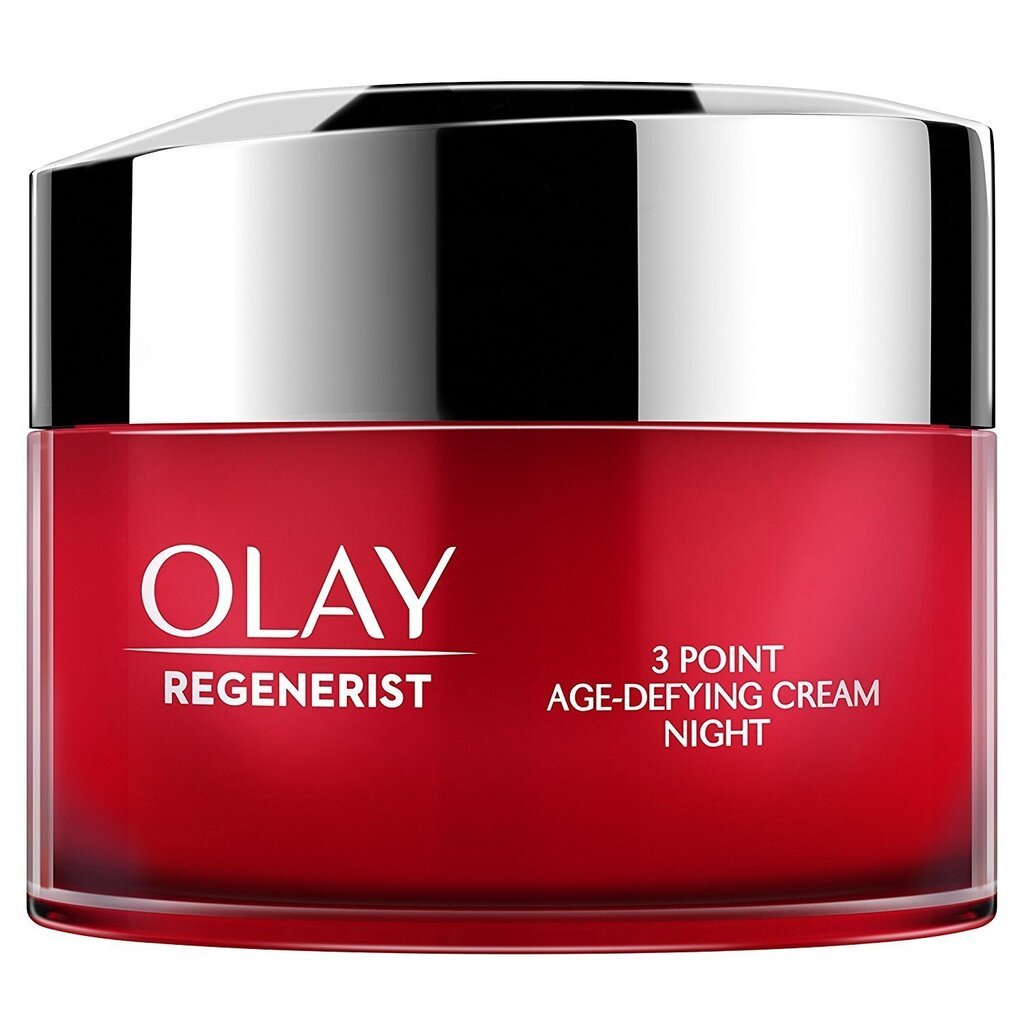 Drėkinamasis naktinis veido kremas moterims Olay Regenerist 3 point anti-age 15 ml цена и информация | Veido kremai | pigu.lt