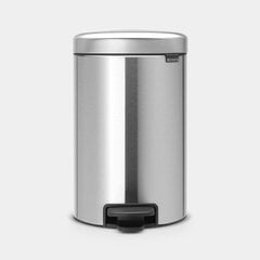 Brabantia мусорный бак NewIcon, 12 л, матовый, серый цена и информация | Мусорные баки | pigu.lt