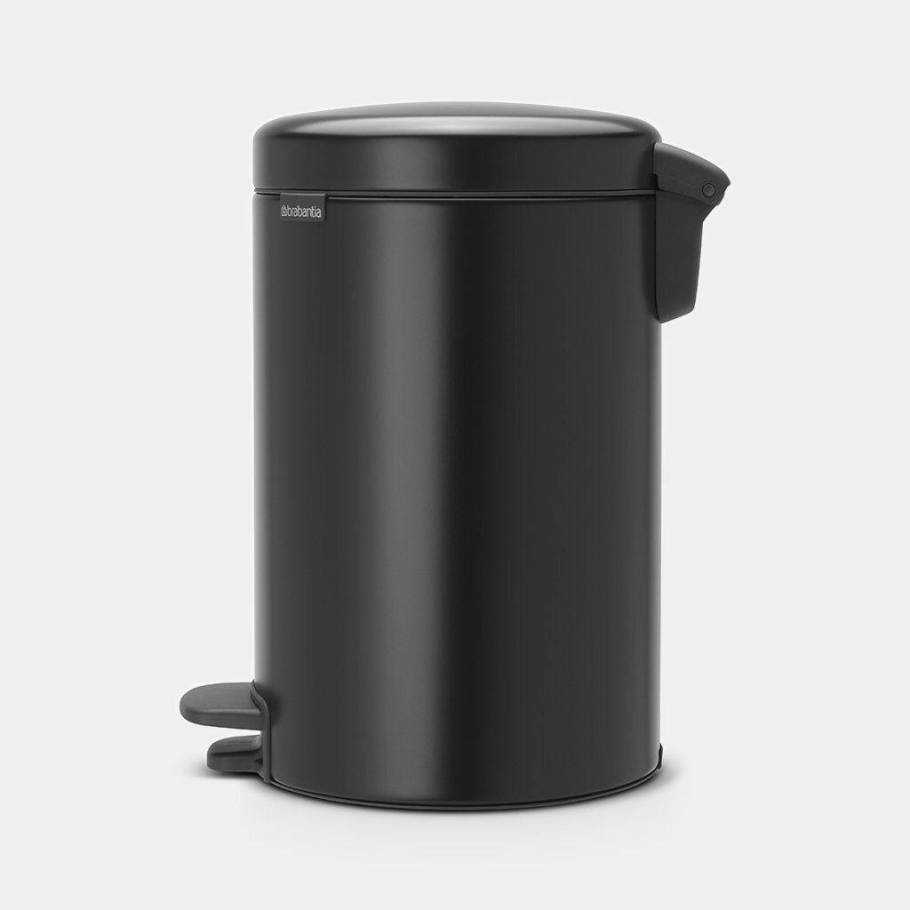 Brabantia šiukšliadėžė NewIcon, 12 l, juoda цена и информация | Šiukšliadėžės | pigu.lt