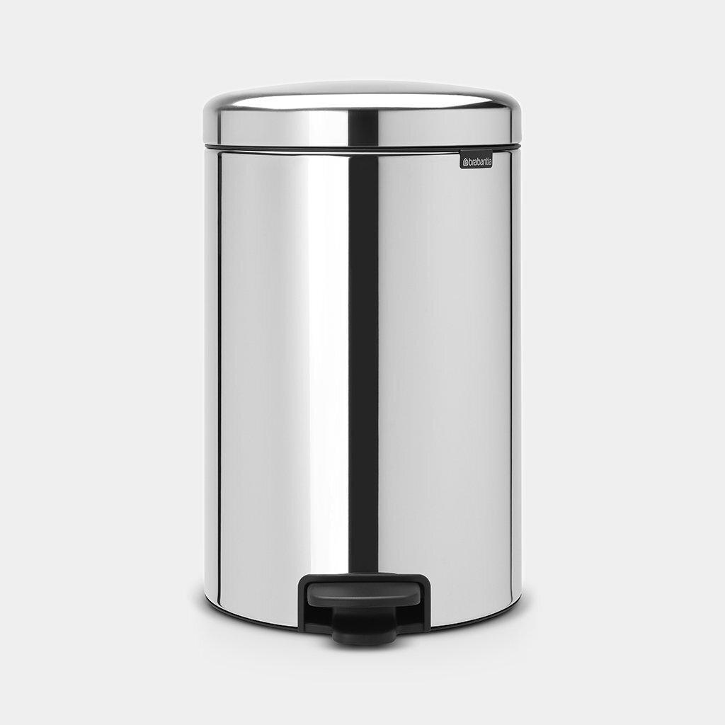 Brabantia šiukšliadėžė NewIcon, 20 l, sidabrinės spalvos цена и информация | Šiukšliadėžės | pigu.lt