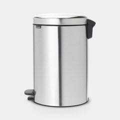 Brabantia šiukšliadėžė NewIcon, 20 l, matinė, pilka kaina ir informacija | Šiukšliadėžės | pigu.lt