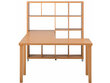 Rašomasis stalas su lentyna Notio Living Kiera, šviesiai rudas kaina ir informacija | Kompiuteriniai, rašomieji stalai | pigu.lt