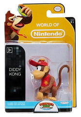 Jakks Pacific World of Nintendo: Donkey Kong Country Diddy Kong kaina ir informacija | Žaidėjų atributika | pigu.lt