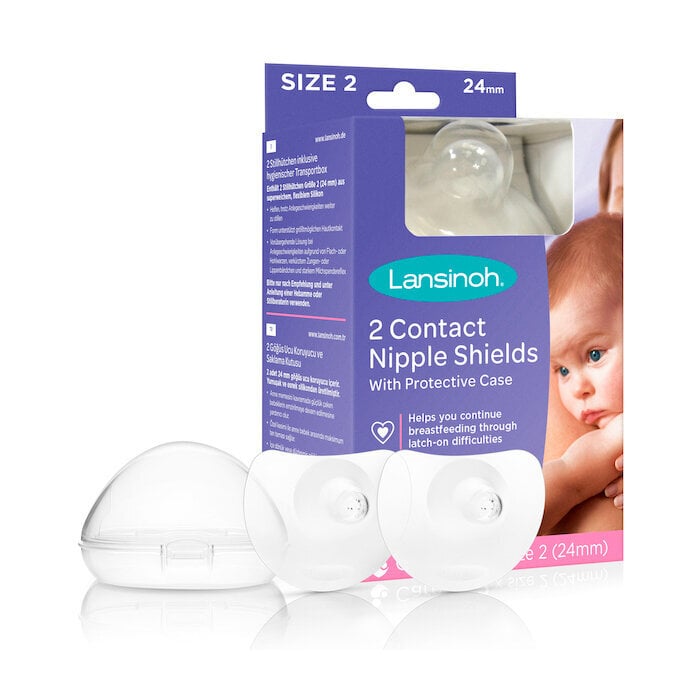Antspeniai Lansinoh Contact Nipple Shields 24mm цена и информация | Žindymo prekės | pigu.lt