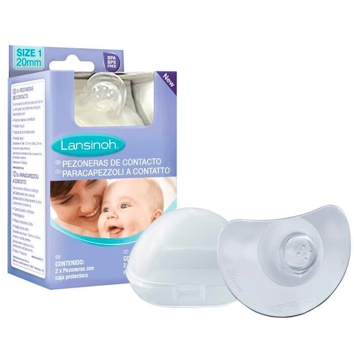 Antspeniai Lansinoh Contact Nipple Shields 20 mm kaina ir informacija | Žindymo prekės | pigu.lt