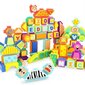 Medinės kaladėlės su spygliukais kibirėlyje Top Bright, 150 d. цена и информация | Žaislai kūdikiams | pigu.lt