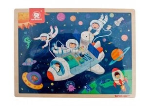 Top Bright medinė dėlionė Kosmosas, 48 det. kaina ir informacija | Žaislai kūdikiams | pigu.lt