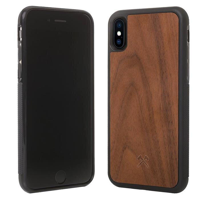 Woodcessories EcoCase Shockproof series, skirtas iPhone Xs Max, walnut (eco280) цена и информация | Telefono dėklai | pigu.lt