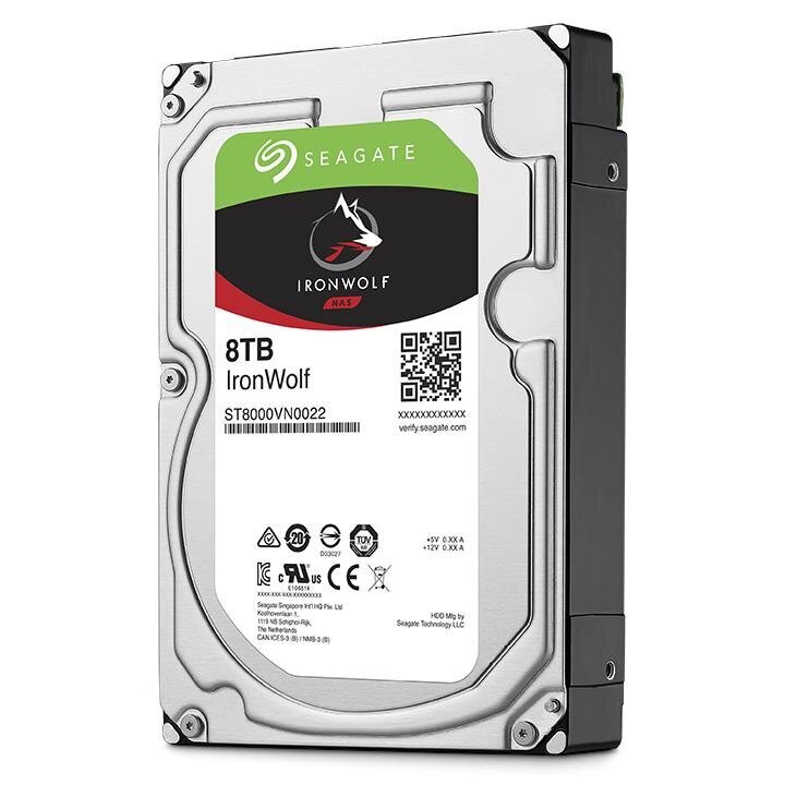 HDD Seagate NAS IronWolf 8TB 3,5" ST8000VN004 цена и информация | Vidiniai kietieji diskai (HDD, SSD, Hybrid) | pigu.lt