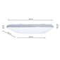 Milagro lubinis led šviestuvas su pulteliu Palermo 72 W цена и информация | Lubiniai šviestuvai | pigu.lt