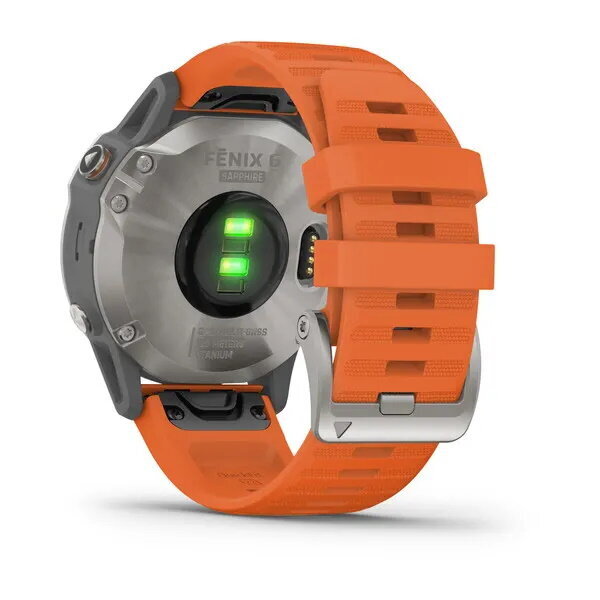 Garmin fēnix® 6 Sapphire Titanium/Ember Orange цена и информация | Išmanieji laikrodžiai (smartwatch) | pigu.lt