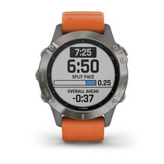 Garmin fēnix® 6 Sapphire Titanium/Ember Orange цена и информация | Смарт-часы (smartwatch) | pigu.lt