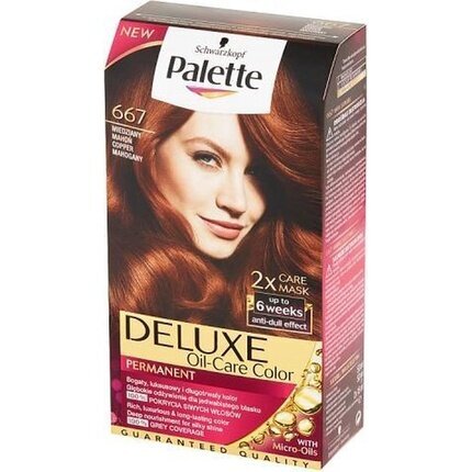 Plaukų dažai Schwarzkopf Palette Deluxe, 667, Copper Mahogany kaina ir informacija | Plaukų dažai | pigu.lt