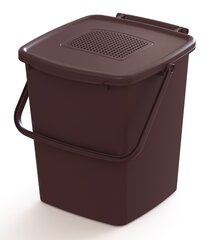 Šiukšliadėžė su aktyvuotos anglies filtru, 10 l, ruda kaina ir informacija | Šiukšliadėžės | pigu.lt