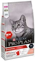 Pro Plan Original Adult Cat Salmon pašaras katėms 1.5kg kaina ir informacija | Sausas maistas katėms | pigu.lt