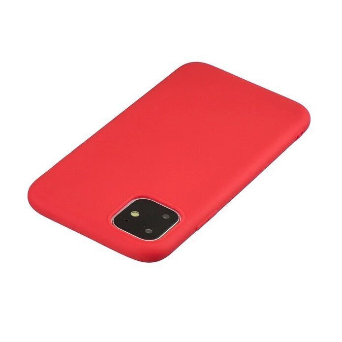 Silicone Case Soft Flexible Rubber dėklas skirtas iPhone 11 Pro, red цена и информация | Telefono dėklai | pigu.lt