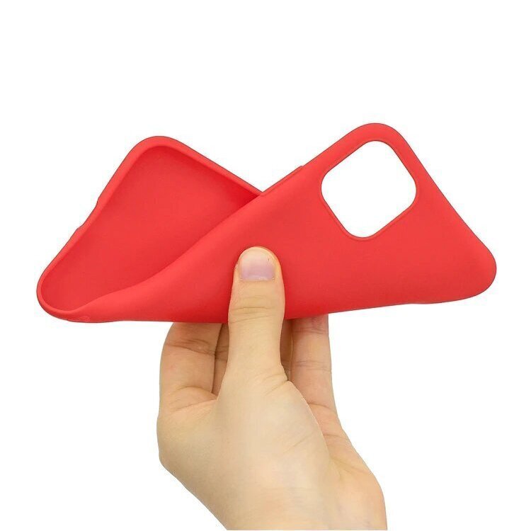 Silicone Case Soft Flexible Rubber dėklas skirtas iPhone 11 Pro, red цена и информация | Telefono dėklai | pigu.lt