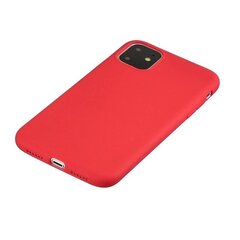 Silicone Case Soft Flexible Rubber dėklas skirtas iPhone 11 Pro, red kaina ir informacija | Telefono dėklai | pigu.lt