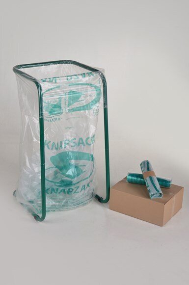 Rėmas maišui, 200 l, žalias kaina ir informacija | Komposto dėžės, lauko konteineriai | pigu.lt