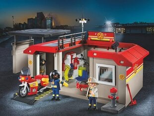 5663 PLAYMOBIL® City Action Пожарная часть в чемоданчике цена и информация | Конструкторы и кубики | pigu.lt