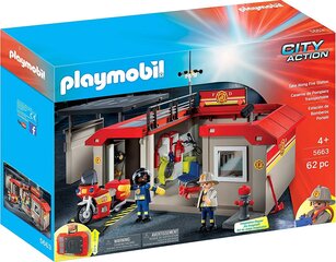 5663 PLAYMOBIL® City Action Gaisrinė stotis lagaminėlyje kaina ir informacija | Konstruktoriai ir kaladėlės | pigu.lt