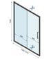 Dušo durys REA Rapid Slide Black mat,100,110,120,130,140,150,160 cm цена и информация | Dušo durys ir sienelės | pigu.lt