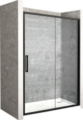 Dušo durys REA Rapid Slide Black mat,100,110,120,130,140,150,160 cm kaina ir informacija | Dušo durys ir sienelės | pigu.lt