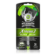 Одноразовые бритвы для мужчин Wilkinson Sword Xtreme 3 Ultra Flex, 3 шт. цена и информация | Косметика и средства для бритья | pigu.lt