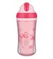 Canpol Babies sportinis puodelis su silikoniniu šiaudeliu Flamingo 260ml, 74/050 цена и информация | Buteliukai kūdikiams ir jų priedai | pigu.lt