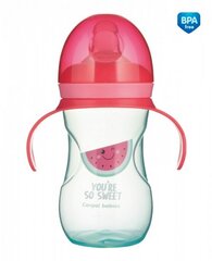 Canpol Babies mokomasis puodelis su silikoniniu snapeliu So Cool 270 ml, 6+ mėn, rožinis 57/304 kaina ir informacija | Buteliukai kūdikiams ir jų priedai | pigu.lt